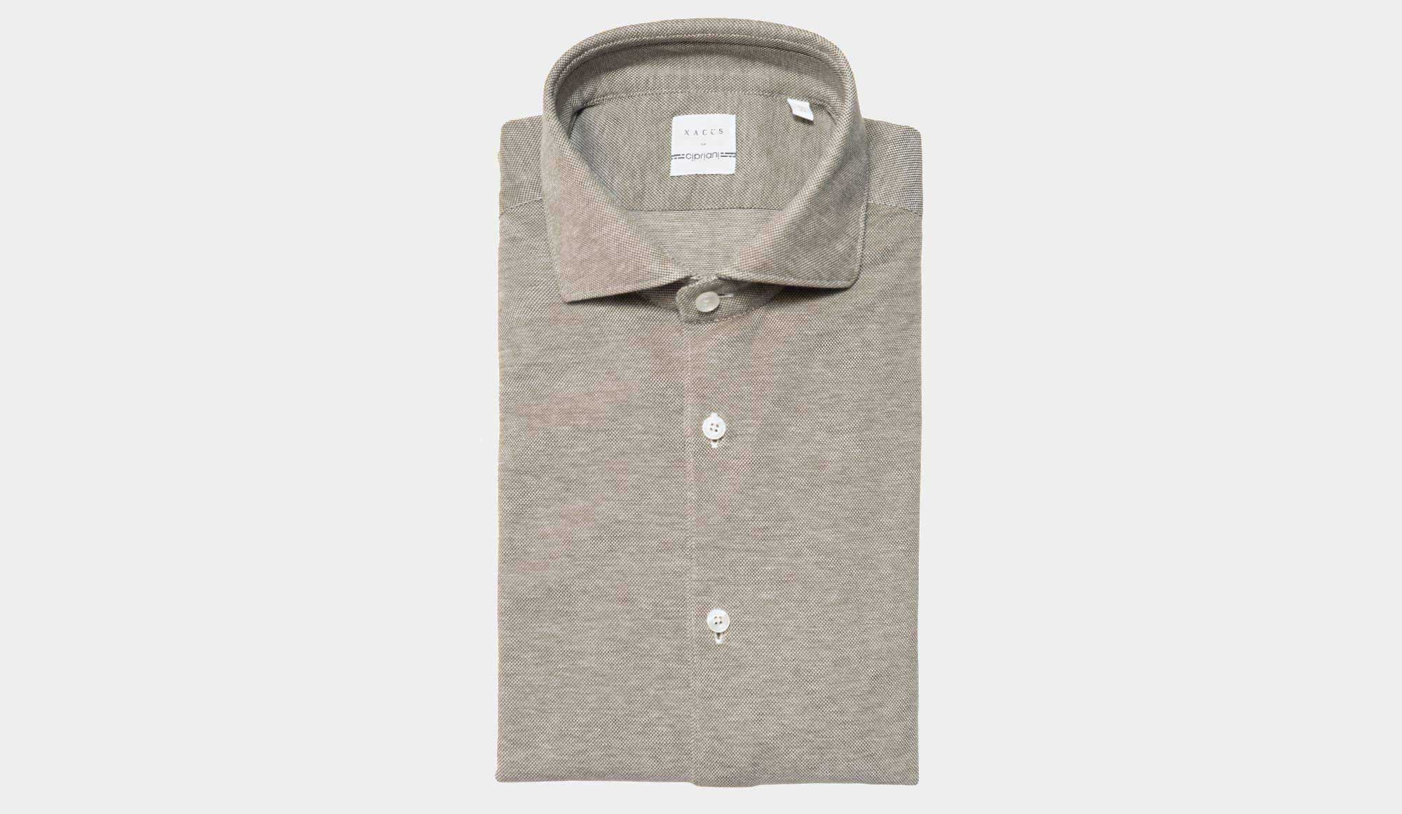 Xacus Cotton Jersey Shirt Green