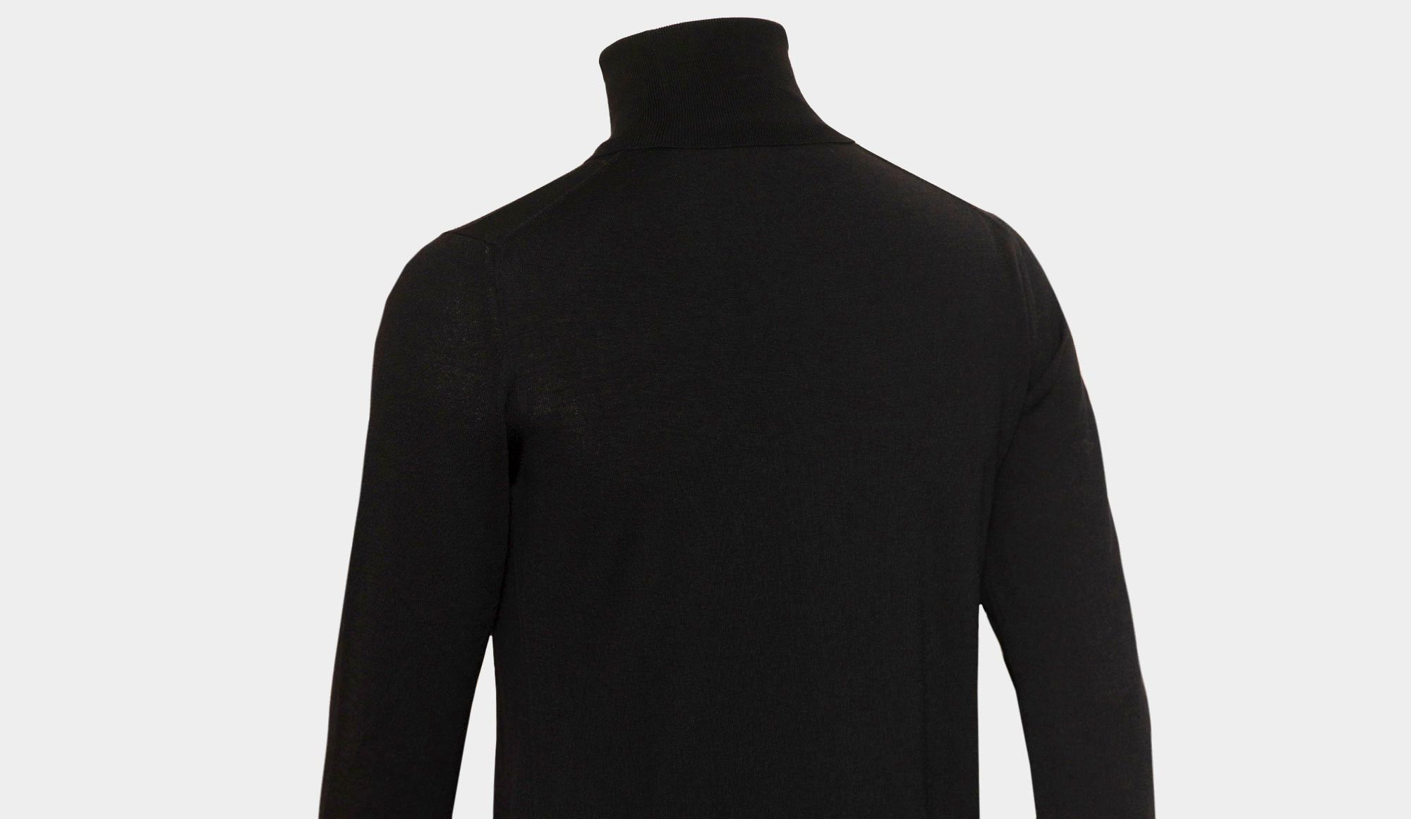 Zanone Roll Neck FlexWool Black