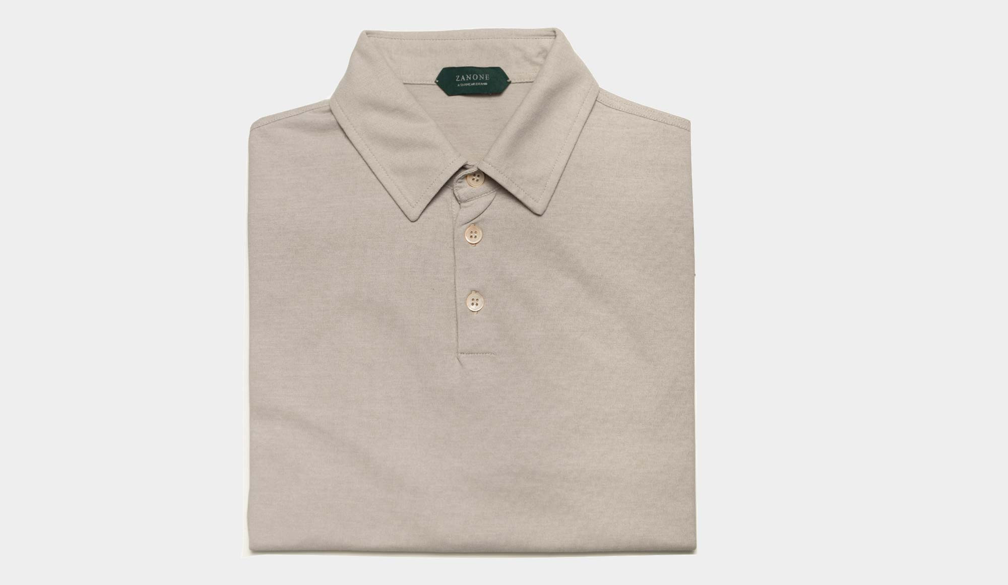 Zanone Ice-Cotton Polo Longsleeve Ivory