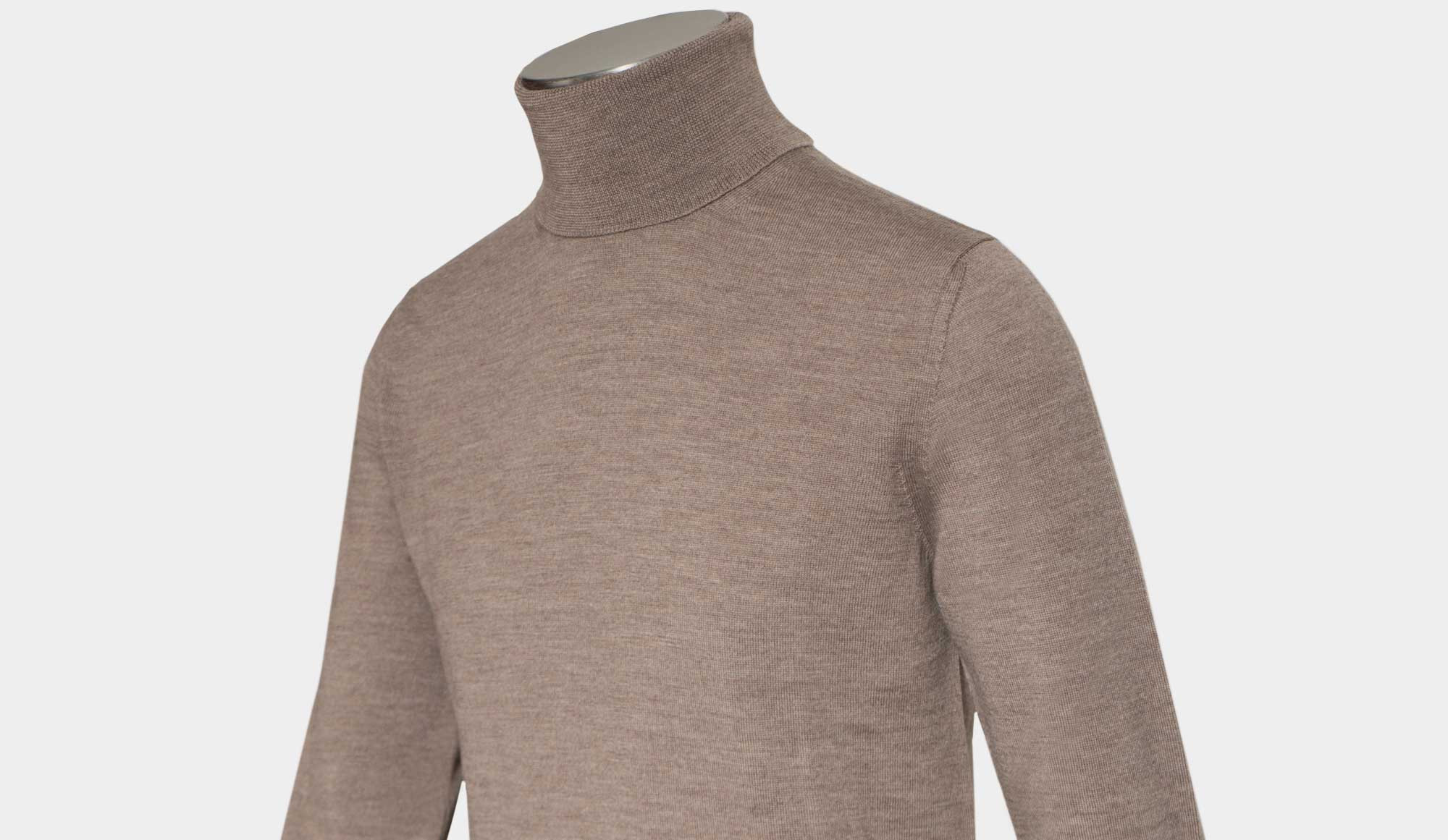Beige on sale roll neck