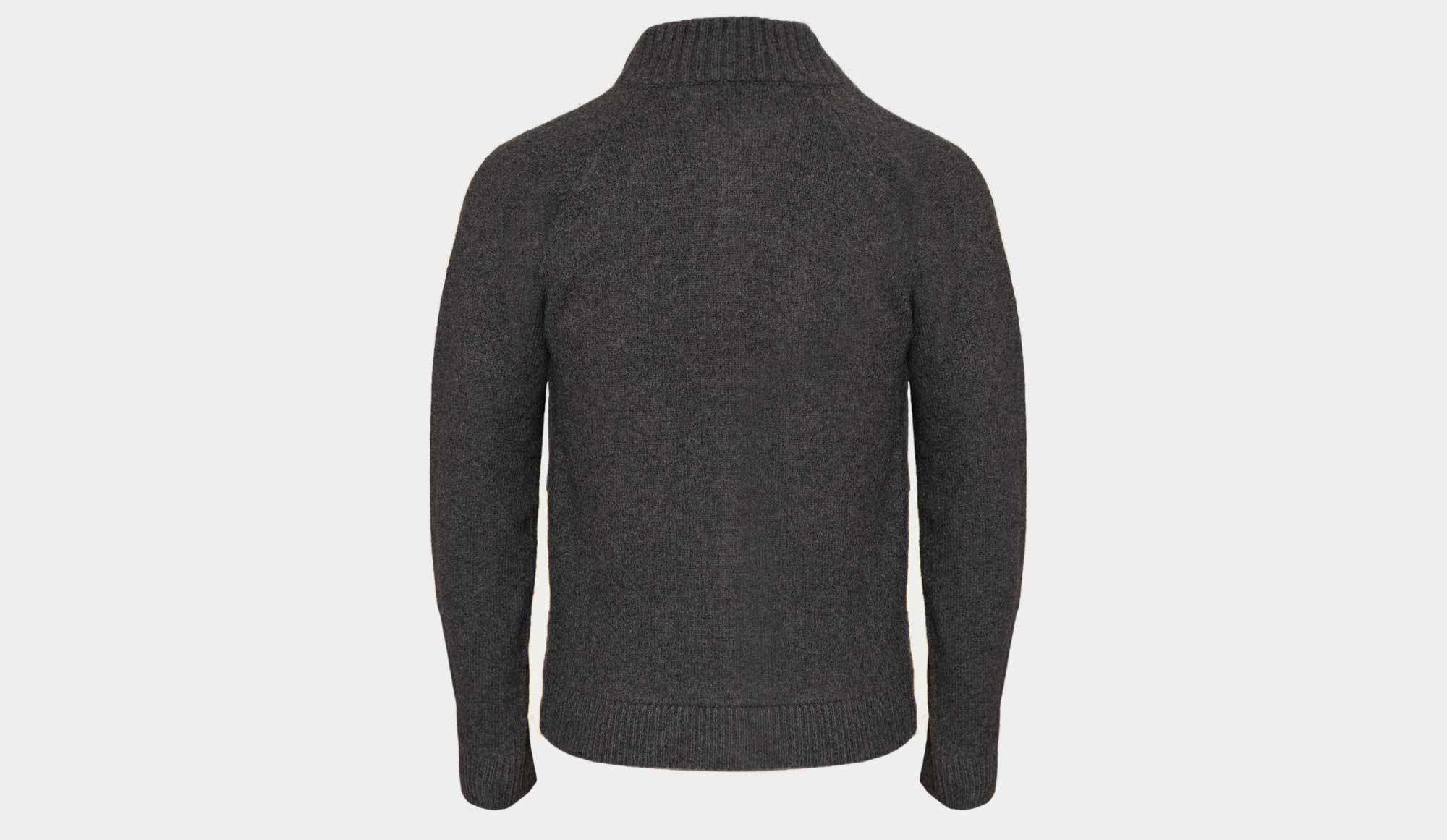 Zanone Cardigan Wool Cashmere Grey