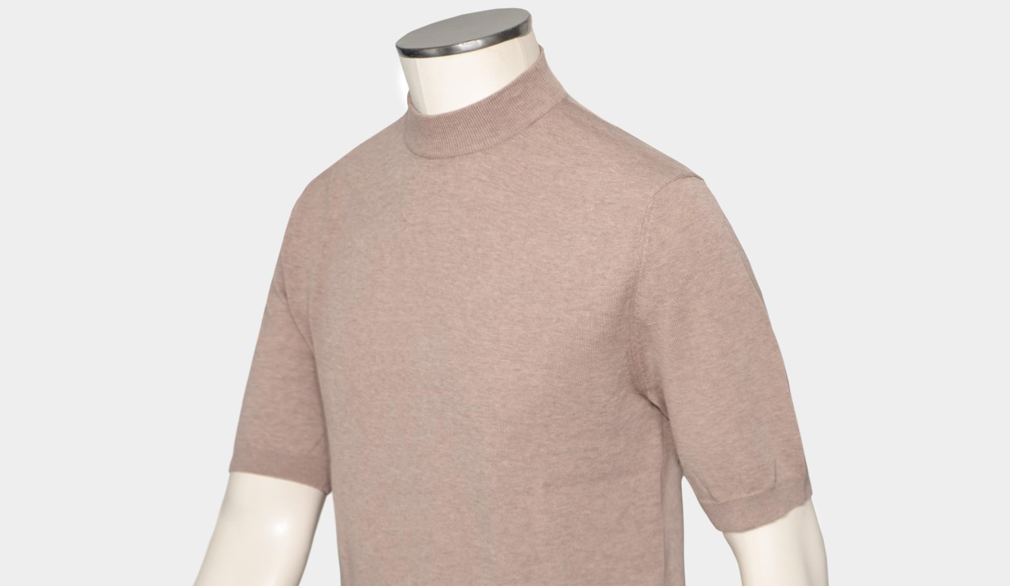 年末のプロモーション Zanone Crewneck Beige Sleeve Short トップス