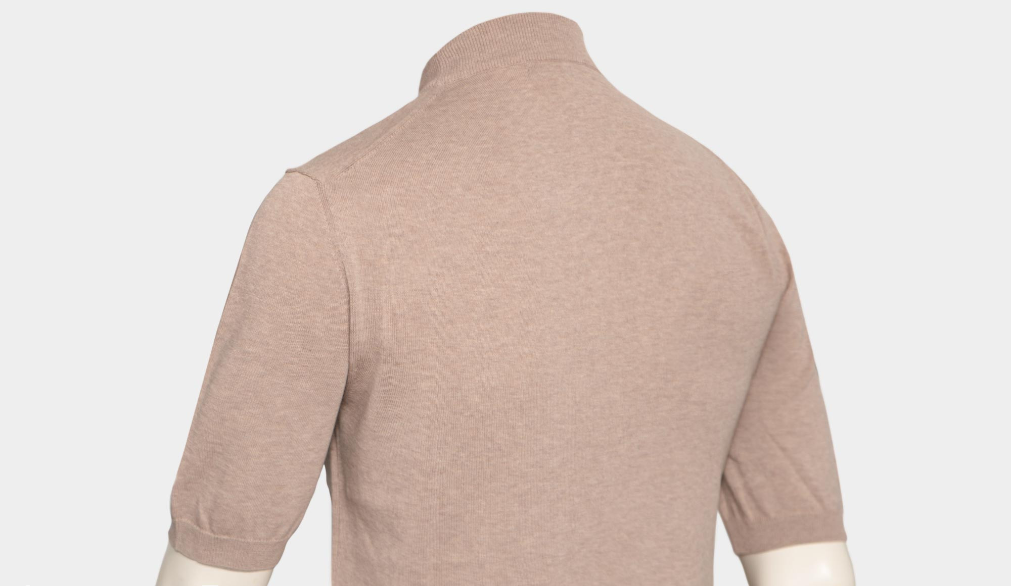 Zanone Crewneck Short Sleeve Beige