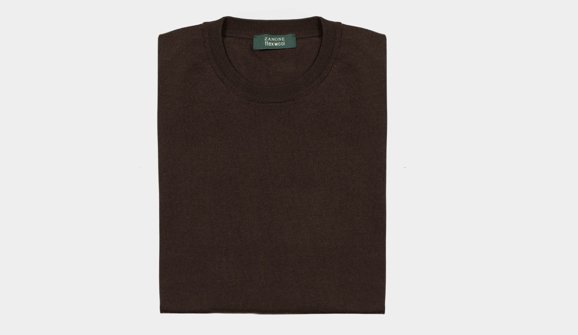 Zanone Crewneck Flexwool Brown