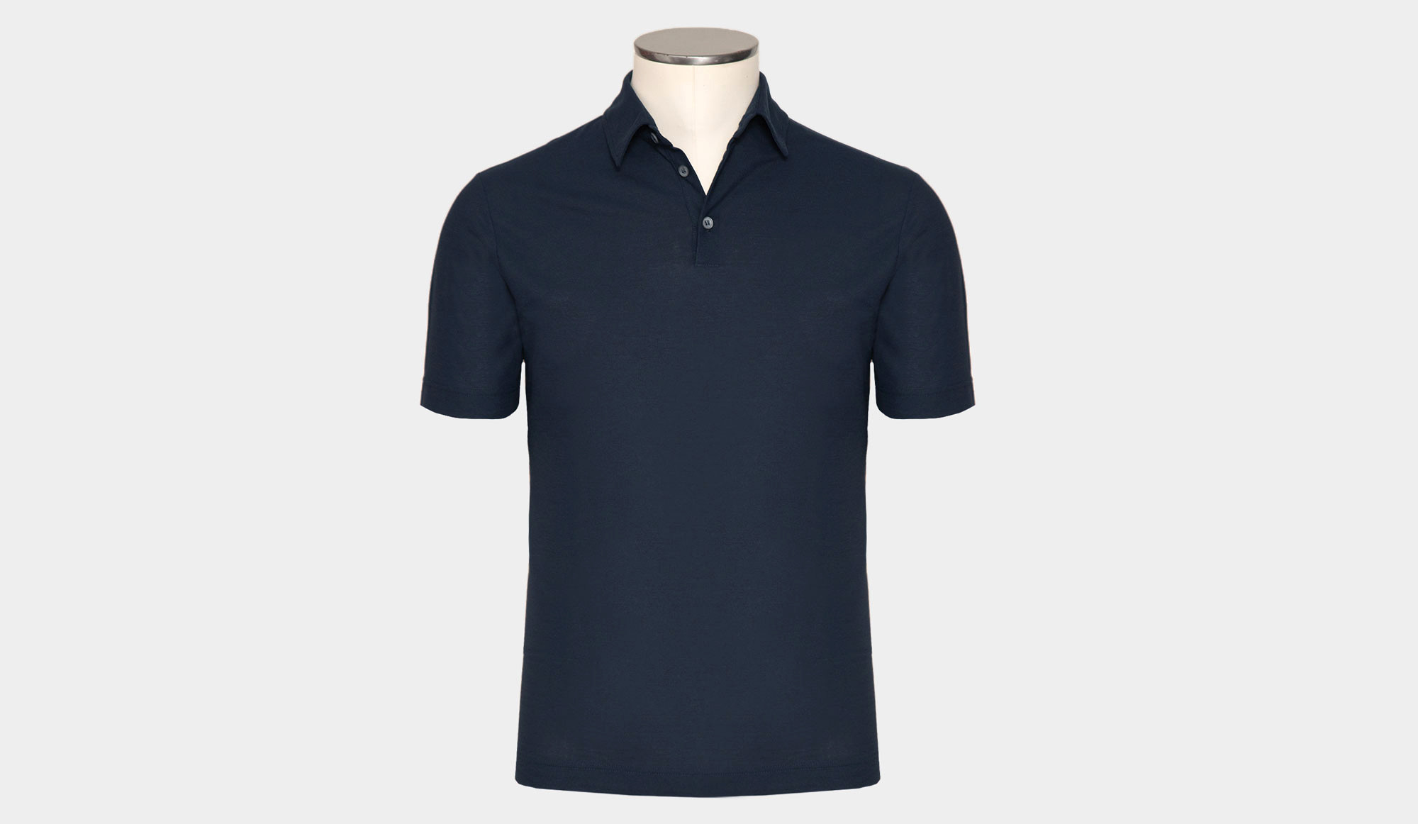 Zanone - Slim-fit organic IceCotton polo shirt - blue copy