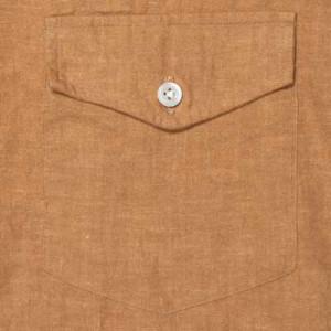 100Hands Linen Overshirt Ochre