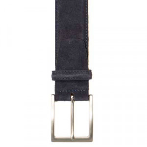 Andrea d'Amico Suede Belt Navy