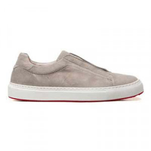 Andrea Ventura Suede No-Lace Sneaker Grey