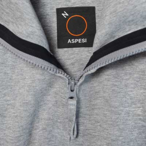 Aspesi Zip-up Hoodie Light-Grey