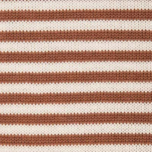 Aspesi Striped Polo Bronze-Off-white