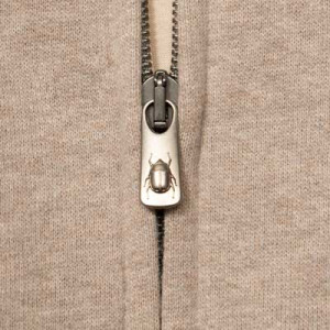Capobianco Zipped Cardigan Cashco Beige
