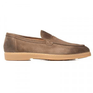 Doucals Loafer Penny Suede Brown