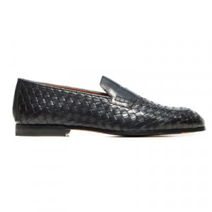 Doucals Braided Loafer Dark Blue