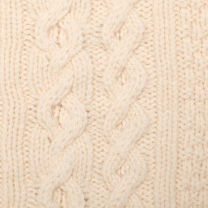 Drumohr Roll Neck Geelong 'Aran' Off-White