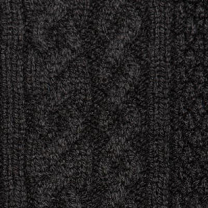 Drumohr Roll Neck Geelong Aran Black