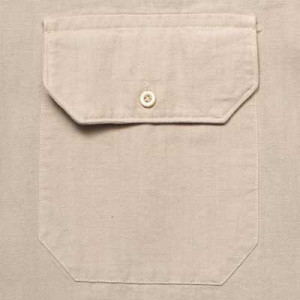 Finamore Canvas Cargo Shirt Beige