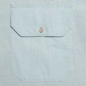 Finamore Denim Cargo Shirt Lightblue
