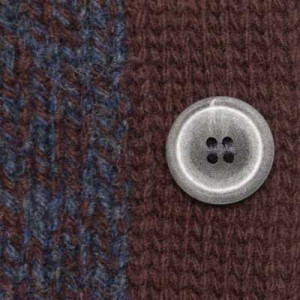 Gran Sasso Super-Geelong Cardigan Blue-Brown