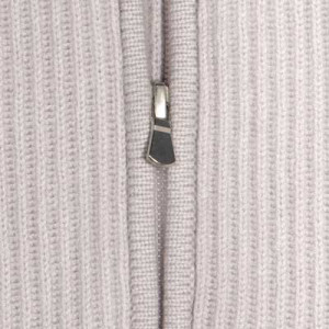 Gran Sasso Zipped Cardigan Light Grey