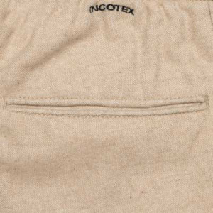 Incotex Trousers Drawstring Wool Beige