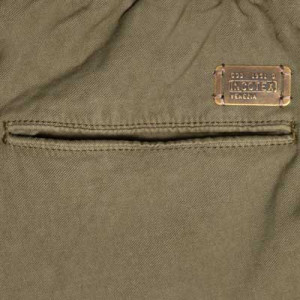 Incotex Slacks Pleated Drawstring Green