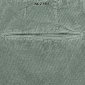 Incotex Ribcord Slacks Green