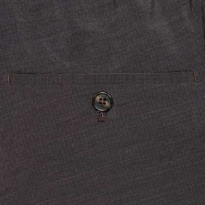 Incotex Trousers Seersucker Wool Grey-Brown