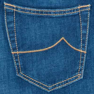Jacob Cohen Mid Blue Jeans Honeycomb