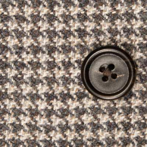 Lubiam Jacket Houndstooth Grey-Brown