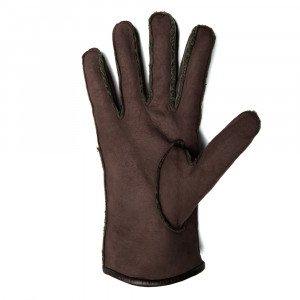 Mario Portolano Gloves "Montone" Brown-Green