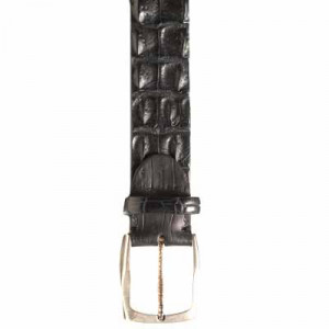 Paolo Vitale Horn Back Belt Black