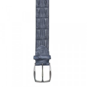 Paolo Vitale Horn Back Belt Grey-Blue