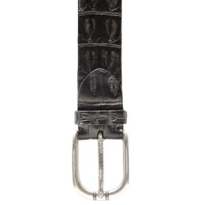 Paolo Vitale Horn Back Belt Black