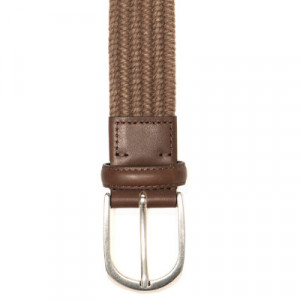 Paolo Vitale Woven Belt Brown