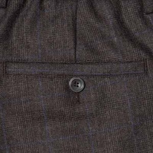Marco Pescarolo Woolen Trousers Brown-Blue