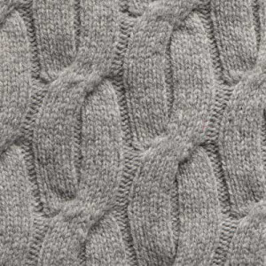Zanone Geelong Cable Crewneck Grey