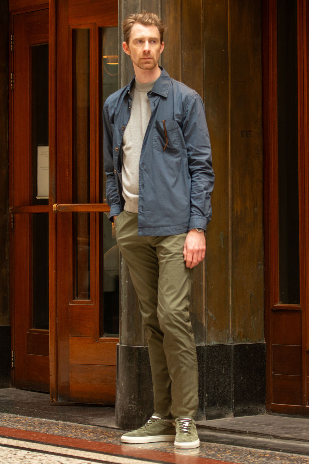 Blue Tones Paired with Classic Green